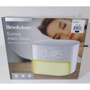 MSRP $90 Brookstone Sunrise Alarm Clock BRAND NEW Free Shipping